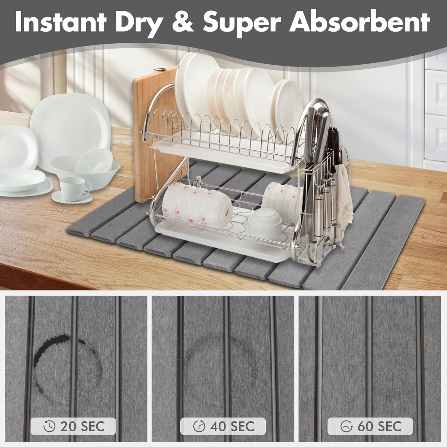 DriStone™ – Foldable Stone Drying Mat