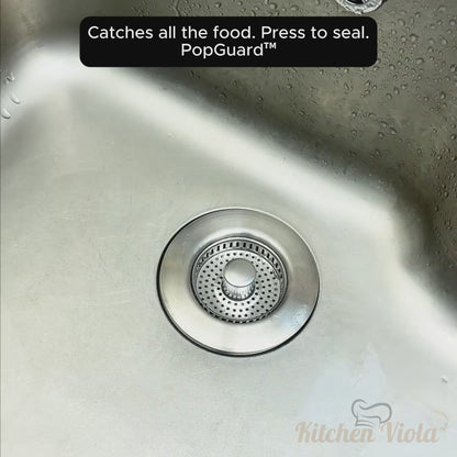 PopGuard™ — 3-in-1 Sink Stopper & Strainer
